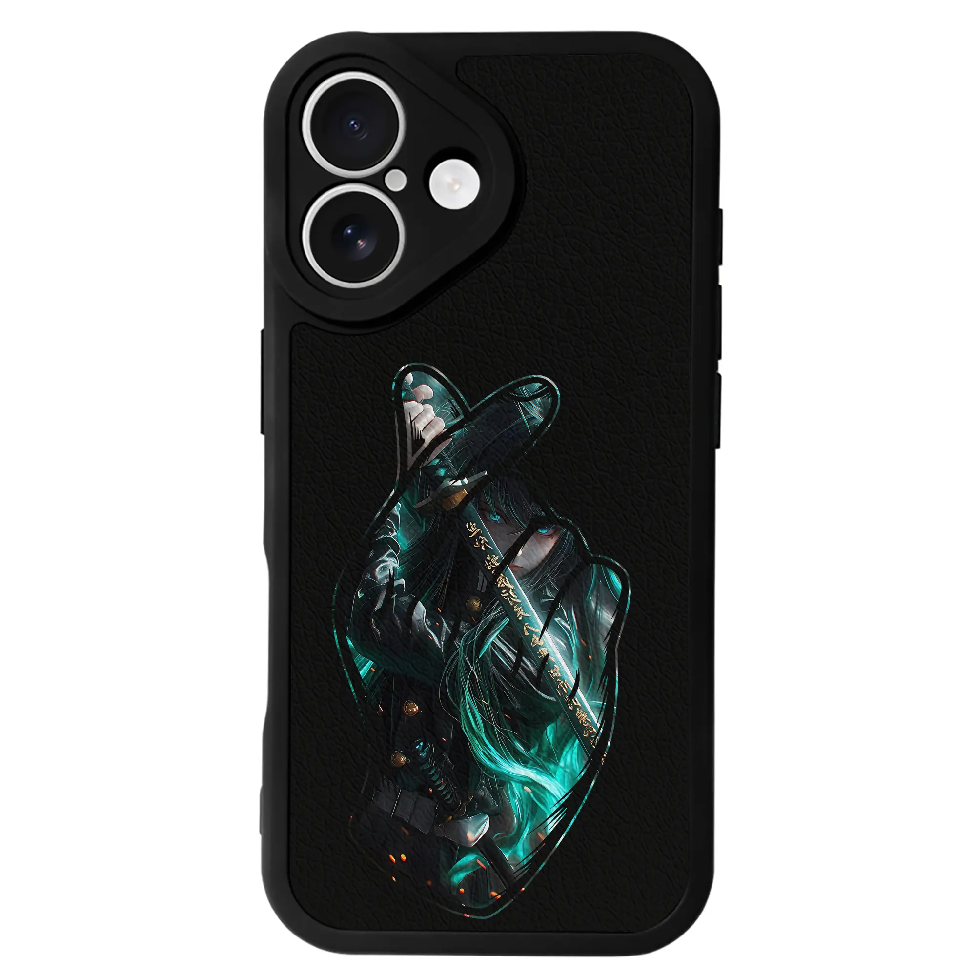 鬼滅の刃 グッズ,時透 無一郎 - IPhone 16シリーズ対応 ・ シリコンスマホケース ・ レザー調 ・ 高精度フィット ・ 耐衝撃 ・ ワイヤレス充電対応 ・ 精密カット